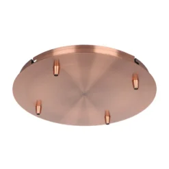 Kobber roset til 4 lamper, Ø300 mm
