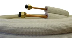 kobberrør 5 meter 1/4" x 3/8" med omløber, MTD