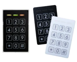 Kodetastatur og Mifare læser CM1200 Mykey, 1 1/2 modul, sort/hvid - Conlan
