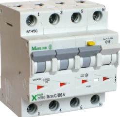 Kombiafbryder 16A 3P+N C 30mA 4M 6KA (HPFI type A))