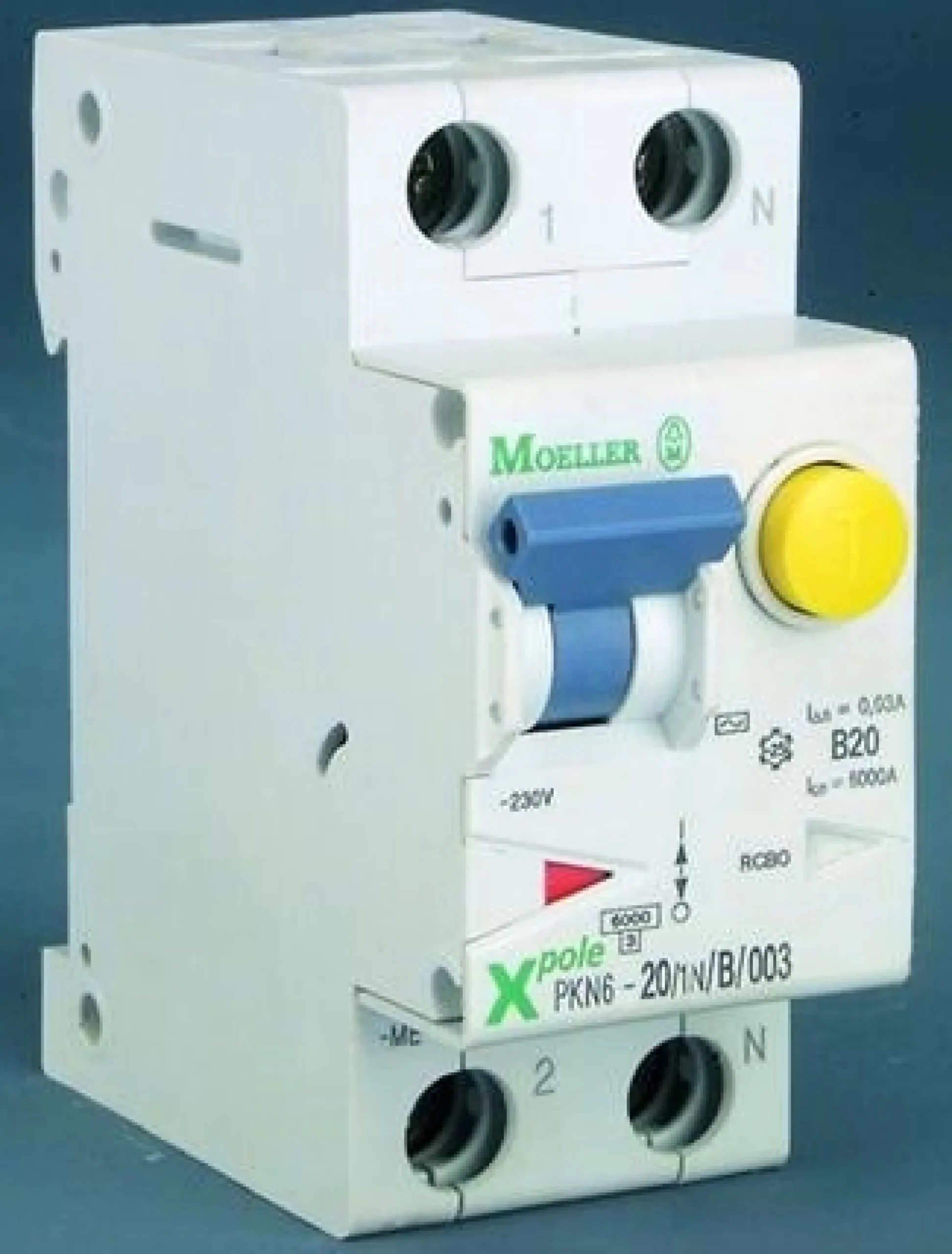 Kombiafbryder 16A 1P+N C 30mA 2M 6KA (HPFI type A))