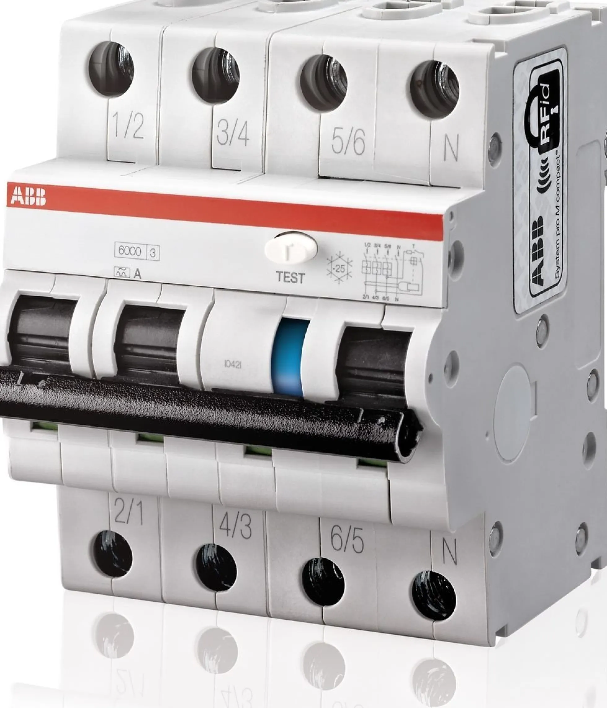 Kombiafbryder HPFI C 20A, 30mA, 3P+N, DS203NC