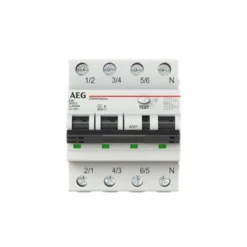 Kombiafbryder RCBO, 20A, 30mA, C karakteristik, 3P+N, 4M
