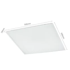 Komplet LED-panel i hvid ramme, 60x60, 40W, 4800lm, 4000K, RA80 (erstatter 150W) - Spectrum