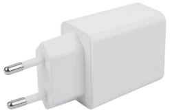 Komplet USB-C vægoplader, 20W vægadapter + 1 meter USB-C kabel, hvid