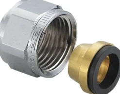 Kompressionskobling, 1/2"x12mm, forniklet - Frese