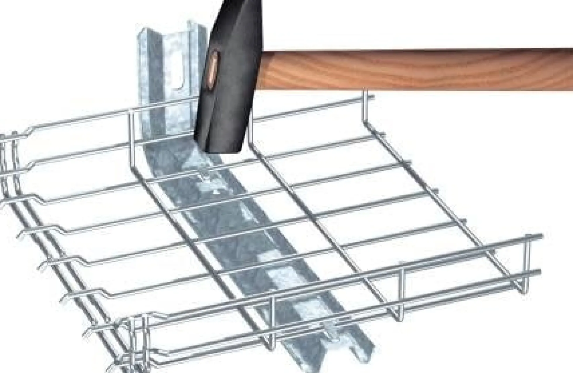 Konsol TPSAG/345 til 300 mm gitterbakke elektrogalvaniseret