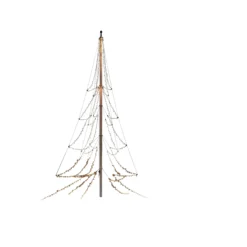 Konstsmide flagstangskæde, 5x136 LED, 19 meter, 2100-2300K, IP44