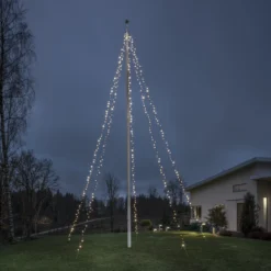 Konstsmide flagstangskæde, 5x100 LED (restsalg)