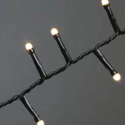 Konstsmide Lyskæde cluster, IP44, 2100K, matte dioder, amber/rav