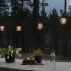 Konstsmide tillægslyskæde E27, 10 ravfarvede LED, sort