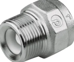 Kontraventil kort m/n (CR) 3/4", Messing, Forniklet