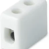 Kronemuffe, porcelæn, 1P, 16mm², hvid