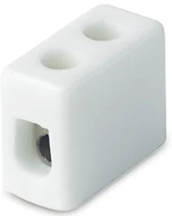 Kronemuffe, porcelæn, 1P, 16mm², hvid