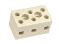 Kronemuffe porcelæn, 3 polet, 4 mm², Steatit