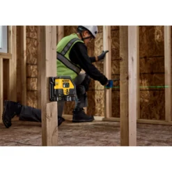 Krydslinjelaser, USB-C, grøn - DEWALT DCLE14201GB-XJ