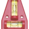Krydsvaterpas K 5, rød, ABS-plast, plexiglaslibeller - Hultafors