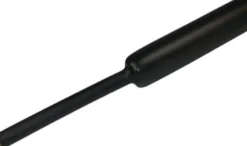 Krympeslange TV sort med lim, 12/4 mm, 1 meter