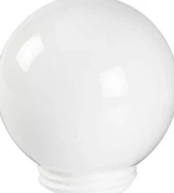 Kugleglas Ø150 med Ø84,5 mm gevind - opal