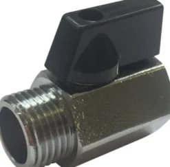 Kuglehane 1/2" MUFFE/NIPPEL forkromet