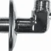 Kuglehane Securex vinkel np/np uden håndtag krom - 1/2"