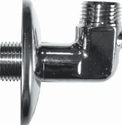Kuglehane Securex vinkel np/np uden håndtag krom - 1/2"