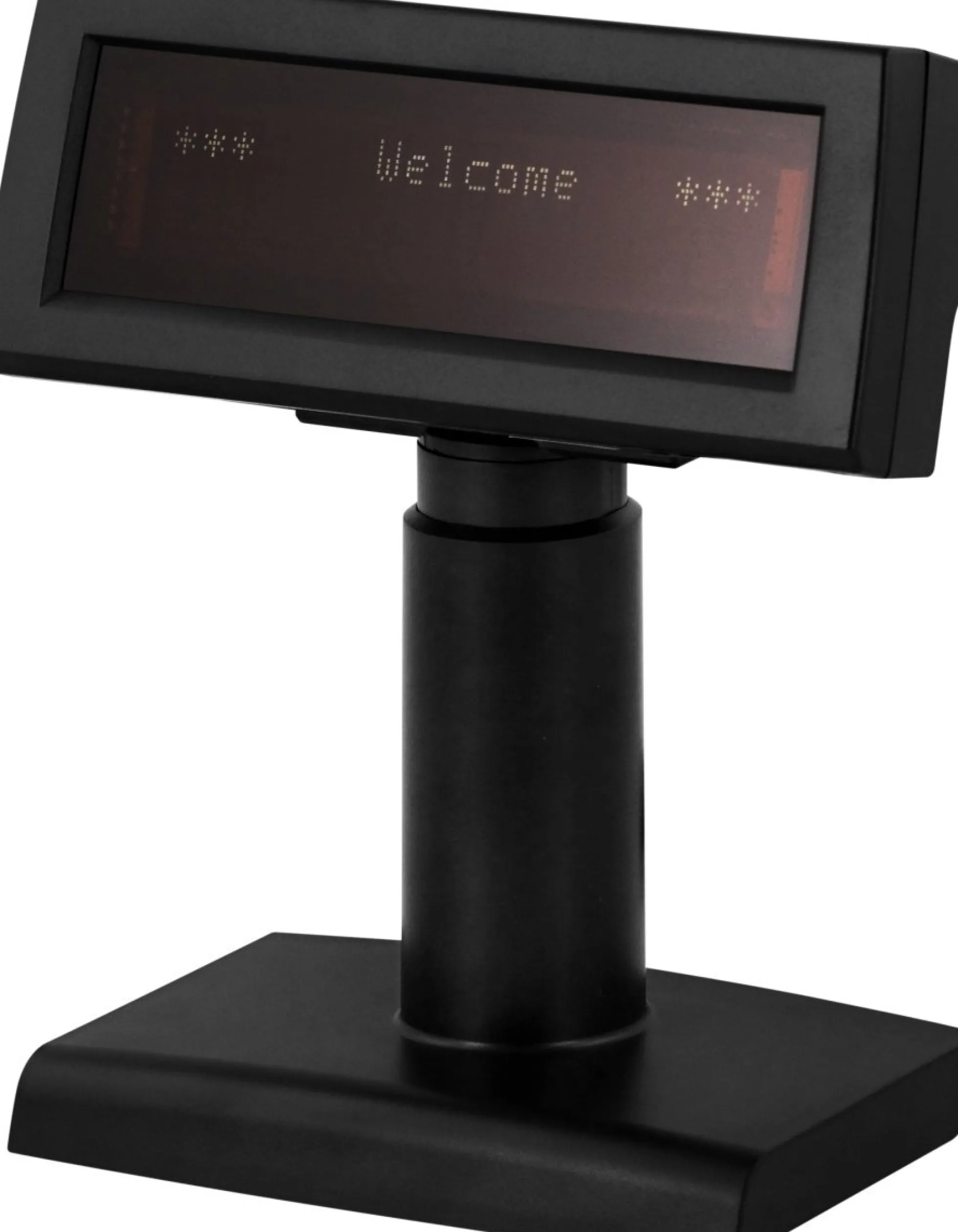 Kundedisplay, 2x20 tegn, USB, sort