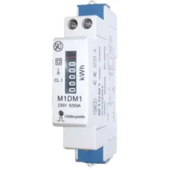KWH måler 1-faset mekanisk 5(50)A, 1 modul, S0-snitflade, M1DM1