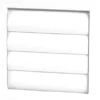 Lamelventil 150x150 mm hvid