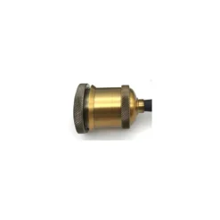 Lampefatning & roset, Designer - Antik bronze, 150 cm ledning, E27