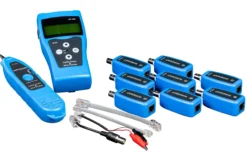 Lan-Com gennemgangstester og tracer, RJ45, BNC med 8 remote