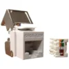 Lan-Com – Keystone RJ45 konnektor, cat 6A UTP, hvid