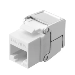 Lanview Cat6a uafskærmet flip jack keystone
