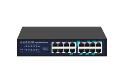 Lanview Ethernet-switch, uadministreret, 16-porte, fuldt gigabit, intelligent
