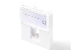 Lanview EURO stikkontakt 1-port modul 45x45 mm