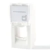 Lanview EURO stikkontakt 1-port modul 45x22,5 mm