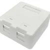Lanview overflademonteringsboks til 2 x RJ45-stik