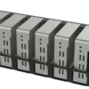Lanview 19 tommer 4U hylde, til rackmontering af mini-PC, til 6 PC'er, Console Rack, sort