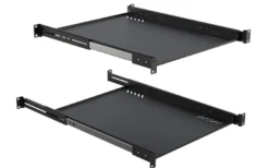Lanview 19" udtrækshylde med justerbar sidearm sort