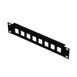 Lanview 10" 1U keystone-patchpanel 8 porte sort