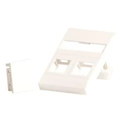 Lanview vægplade til 2 x keystone 50x75 mm LK FUGA-udtag hvid
