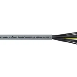 LAPP Styrekabel Ölflex Classic 110 7G1,5 grå, Lederfarver Sorte med hvid fortløbende talmærkning - 100 meter