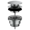 LAUFEN bundventil, 1 1/4" x 63 mm, krom