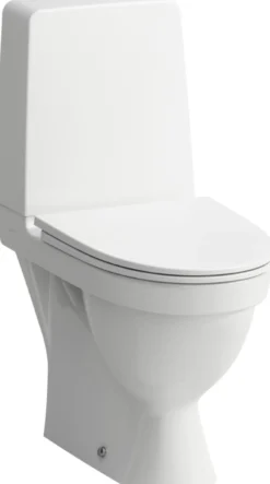 Laufen Kompas gulvstående toilet, skjult P-lås, rimless, rengøringsvenlig, hvid