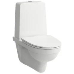Laufen Kompas Væghængt toilet, rimless toilet med synlig cisterne