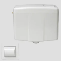 Laufen plastcisterne med trykknap, 6 l