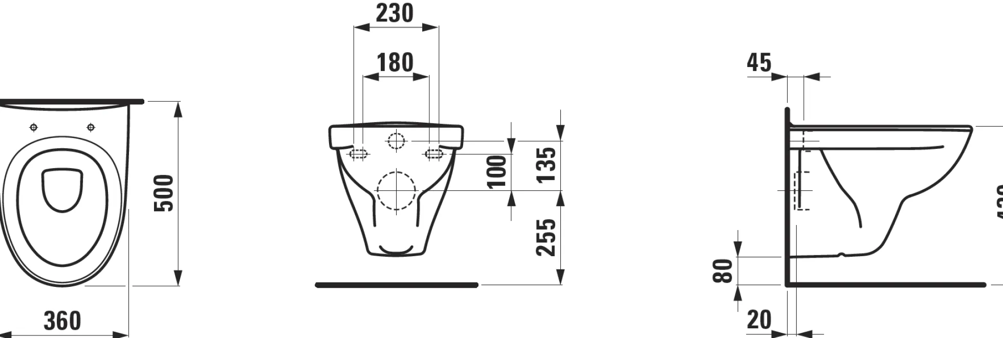 Laufen Pro-N – Væghængt