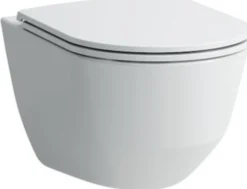 Laufen Pro Rimless kompakt hængeskål, 490x360mm. Hvid LCC glasur.