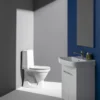 Laufen RIGO Gulvstående toilet, skjult s-lås, 650x360mm. Hvid.