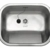 Lavabo Reginox Ottawa vaskekar til nedfældning, 50x40 cm, prop/ovl, mat RF